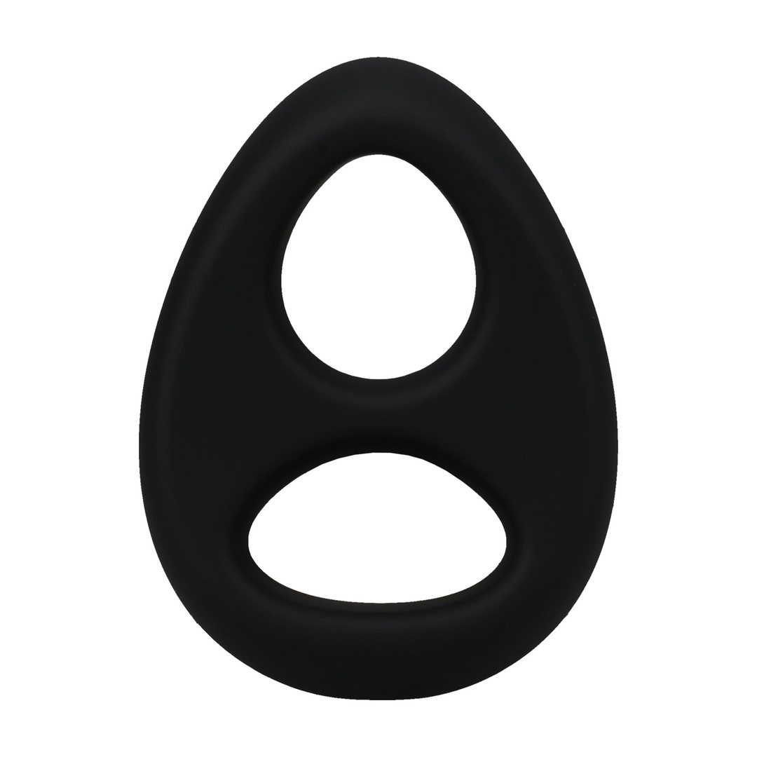 The Code - Silicone Cockring with Bandana - Black