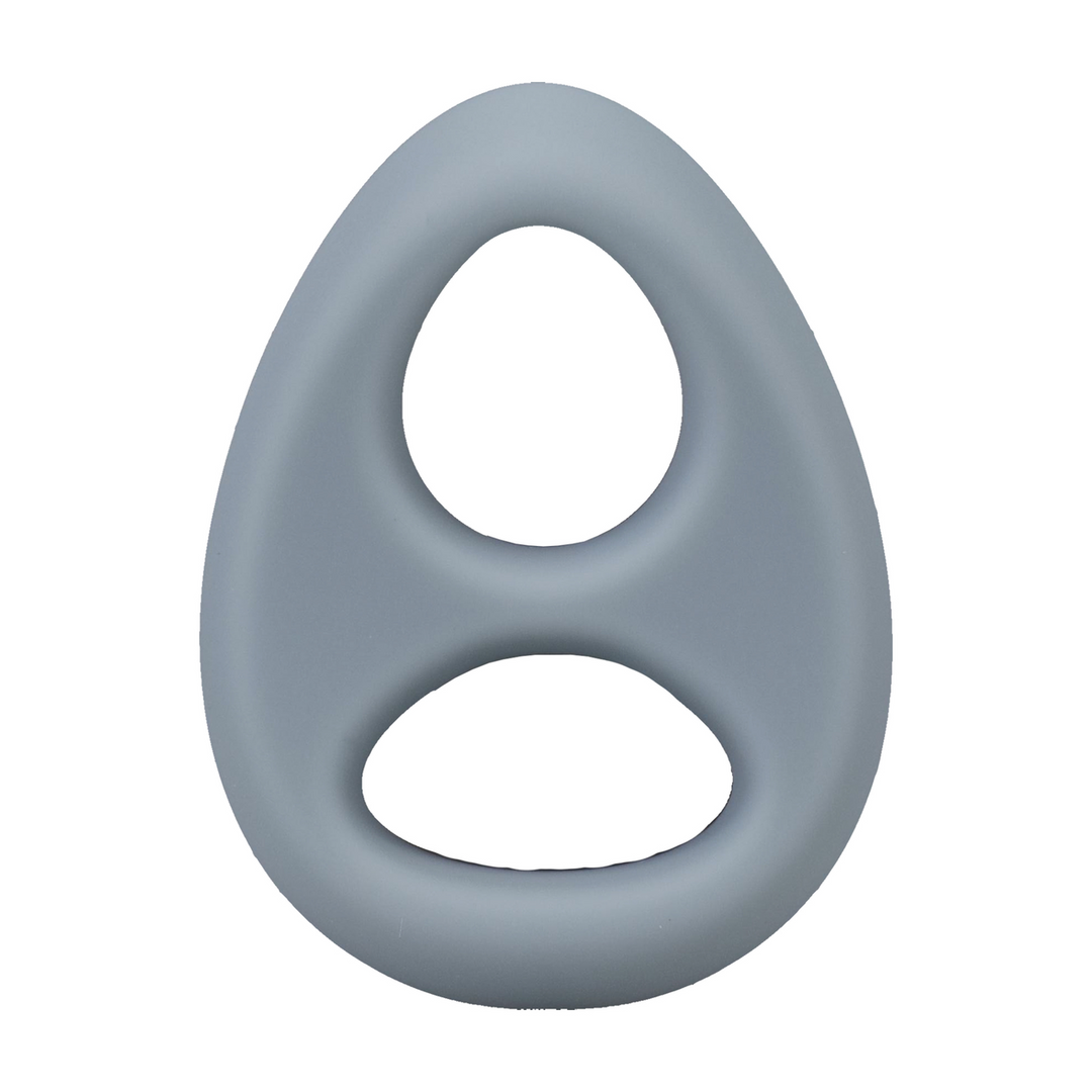 The Code - Silicone Cockring with Bandana - Gray