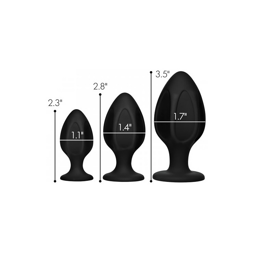 Triple Juicers - Silicone Anal Trainer Set