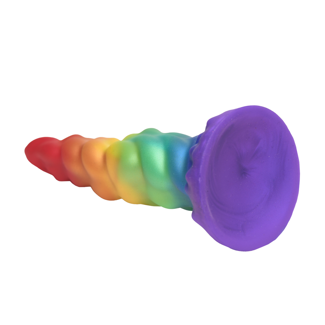 Magic Rider - Unicorn Silicone Dildo - Rainbow