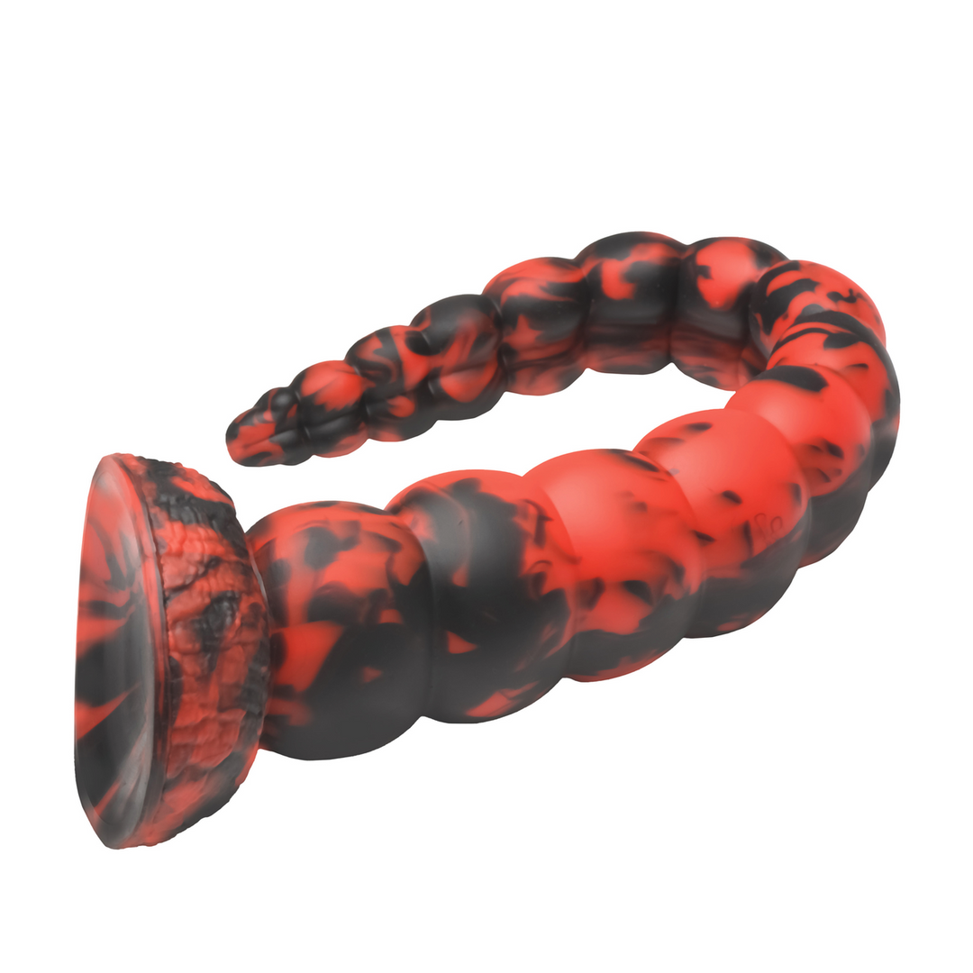 Stinger - Silicone Dildo - Red/Black