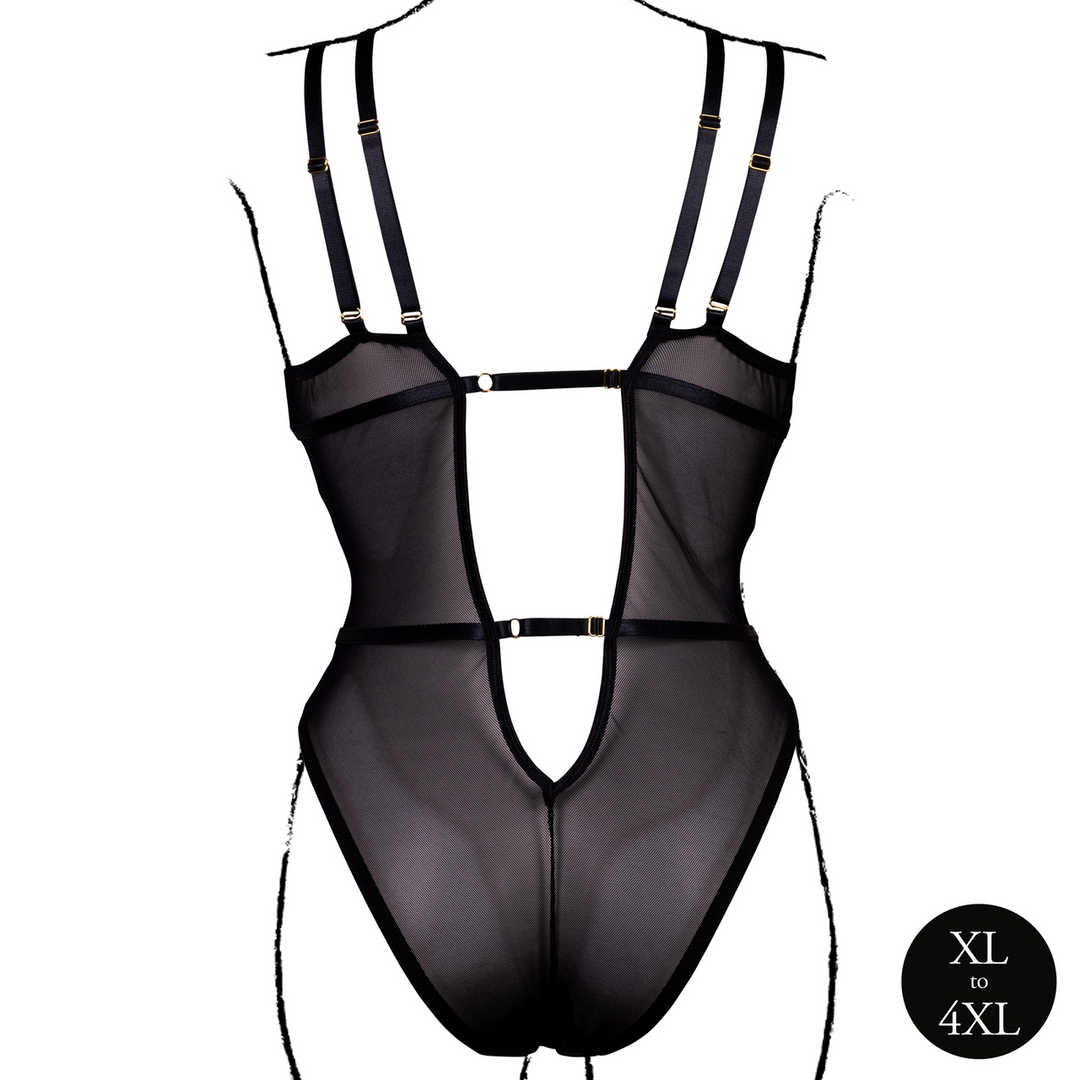 Wireless Lace Bodysuit with Adjustable Sliders