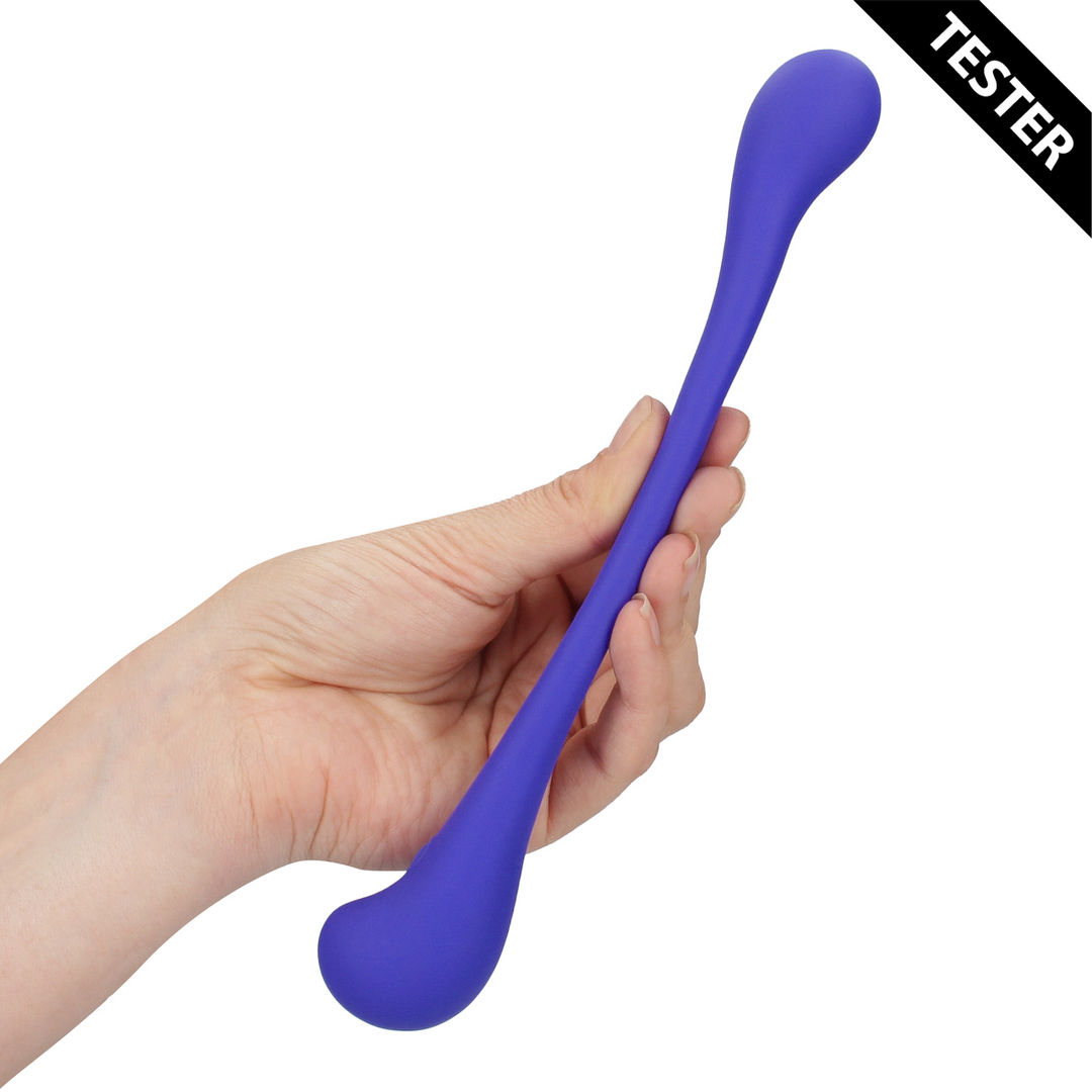 Dual-ended Bendable Vibe with Remote Control - Purple