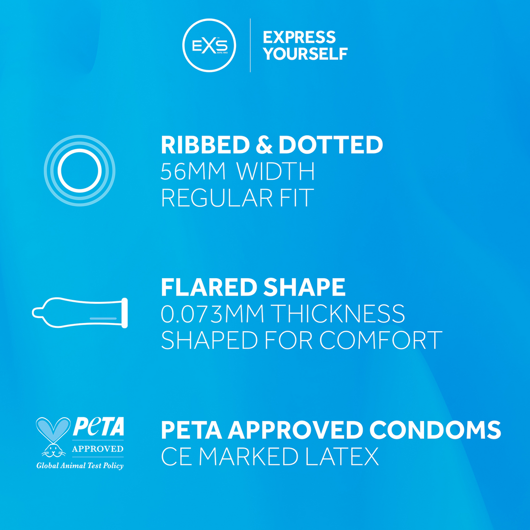 EXS Ribbed and Dotted - Condoms