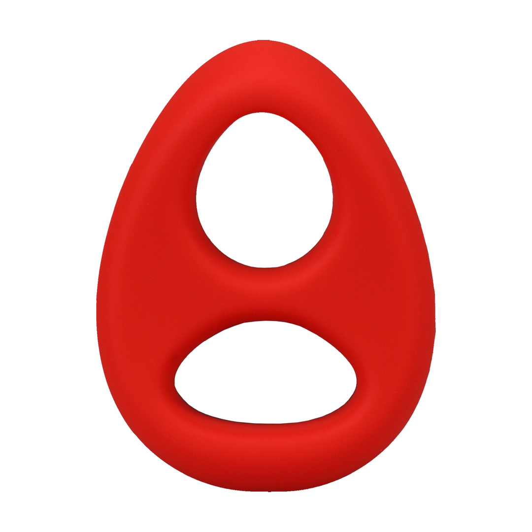 The Code - Silicone Cockring with Bandana - Red