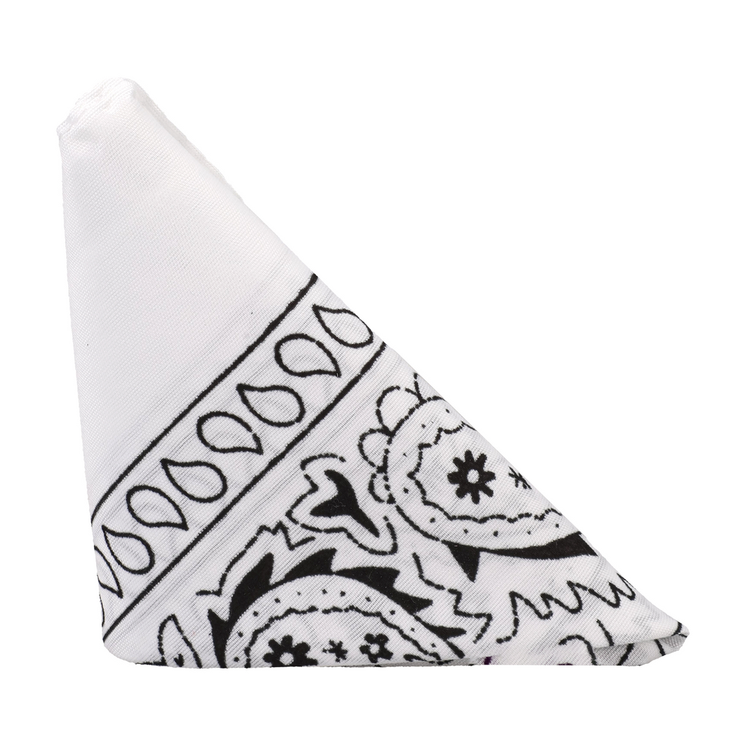 The Code - Silicone Cockring with Bandana - White