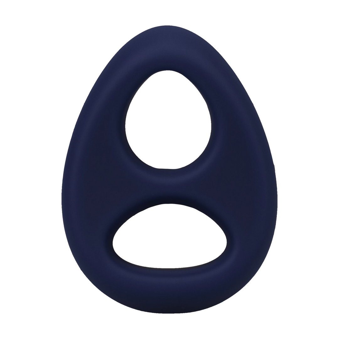 The Code - Silicone Cockring with Bandana - Navy Blue