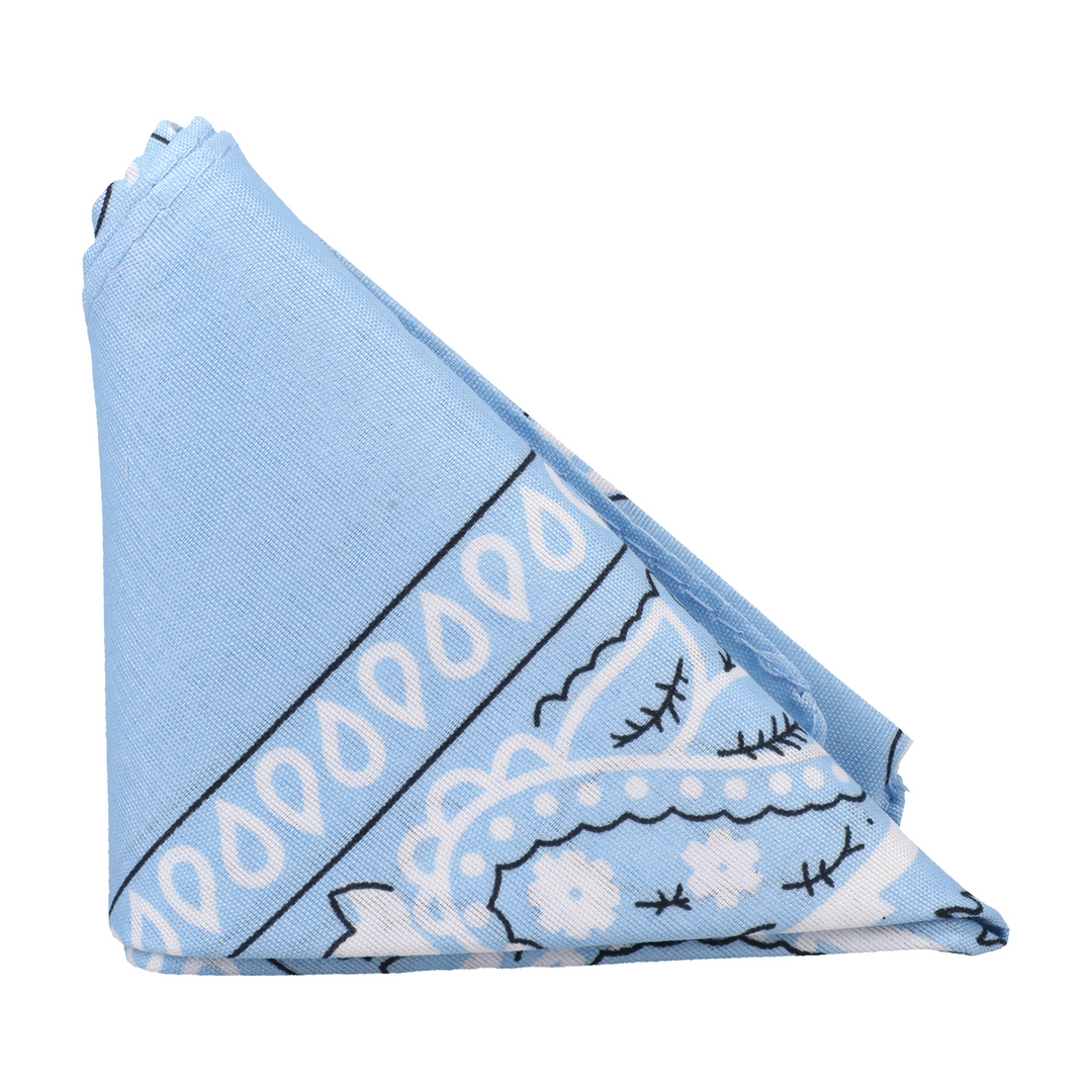 The Code - Silicone Cockring with Bandana - Light Blue