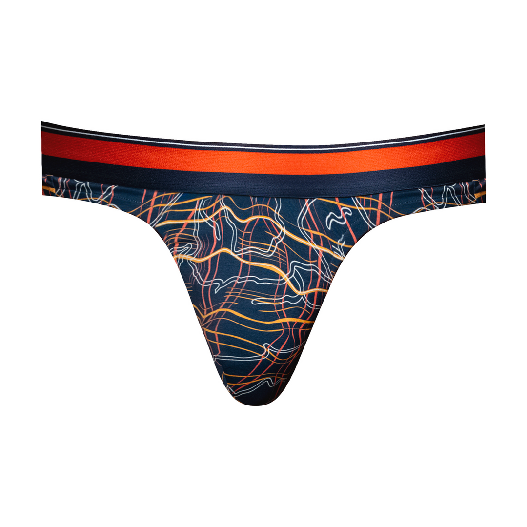 Thong - L/XL - White Marble