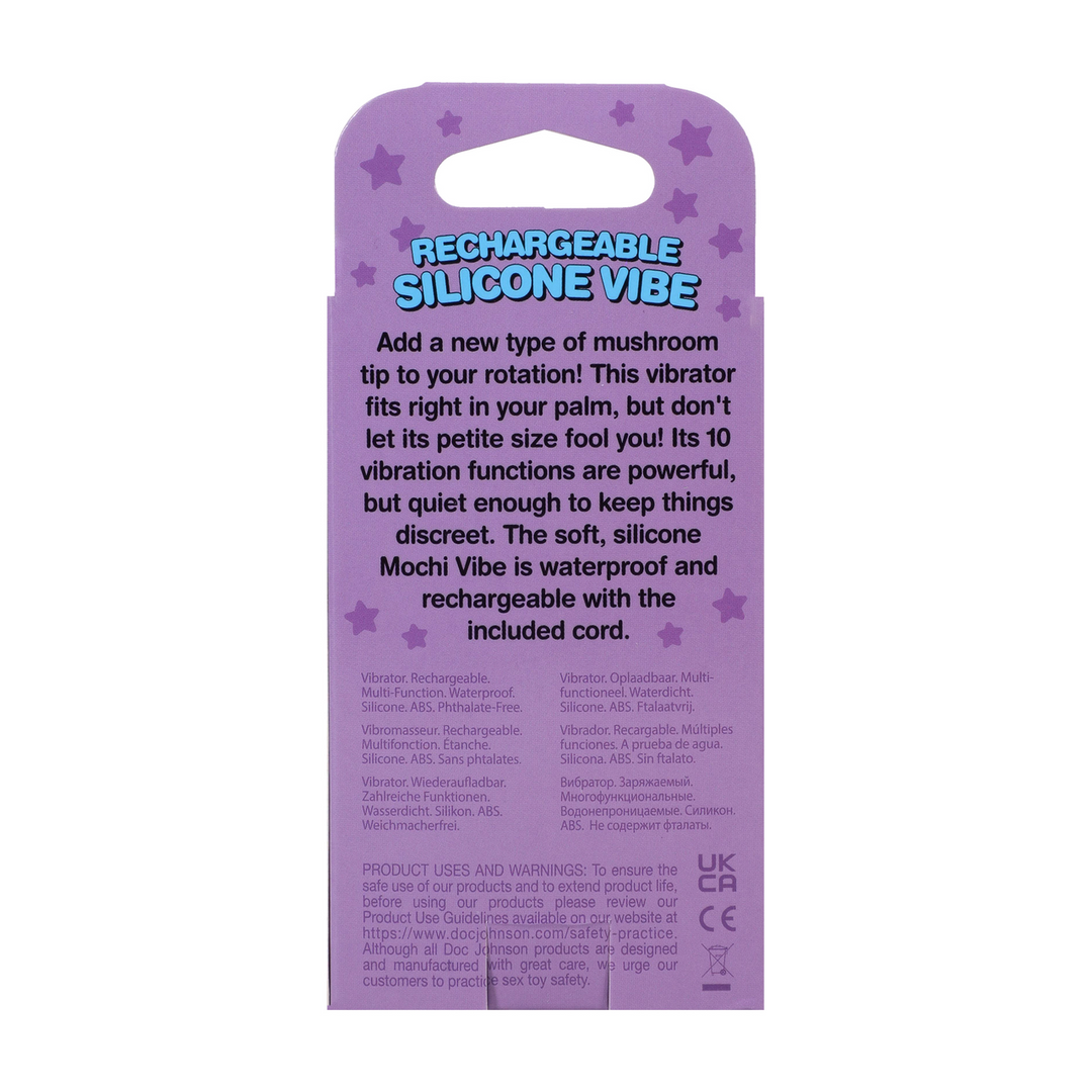 Mushroom Vibe - Rechargeable Silicone Vibrator - Peach