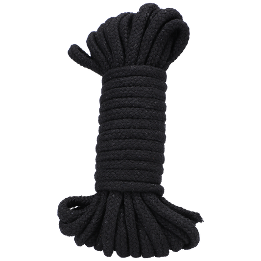 Cotton Rope - 32 ft - Black