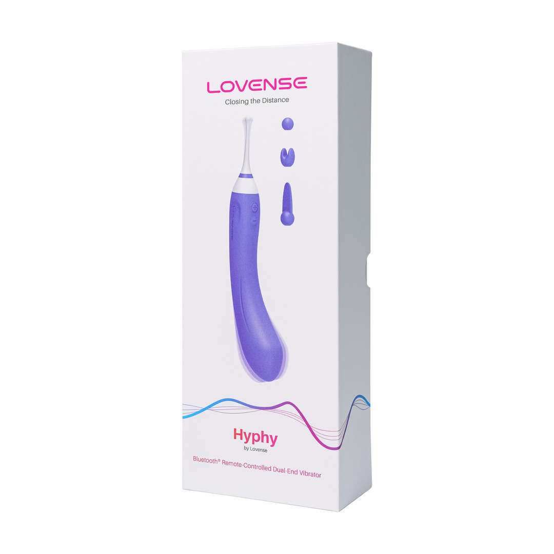 Hyphy - Remote Control Dual-ended Vibrator with Attachments - Purple