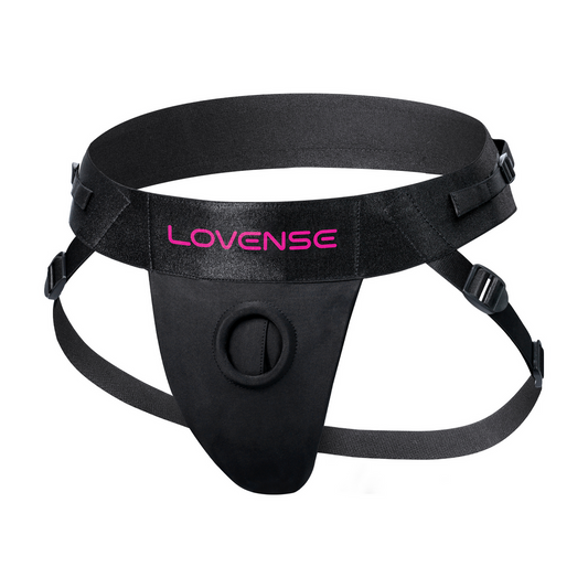 Strapless Harness for Lapis Dual Ended Vibrating Strap-on- Black/Pink