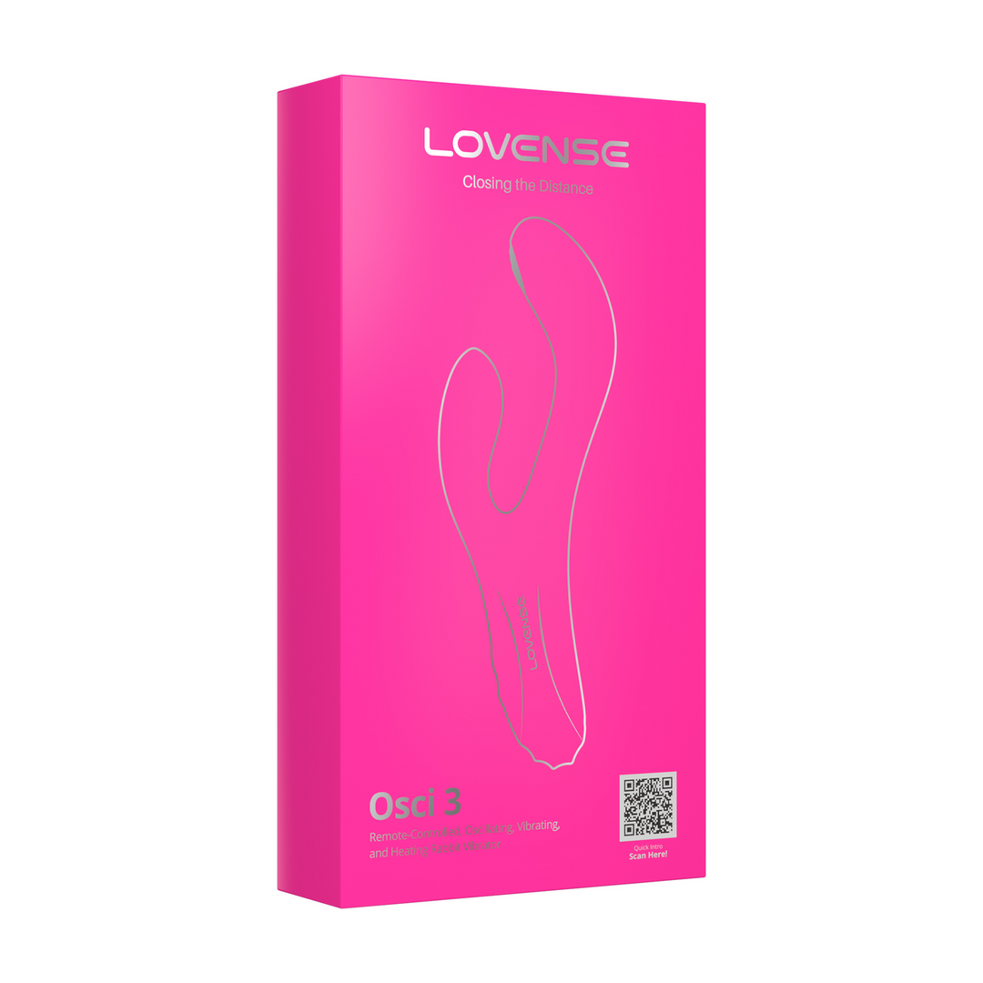 Osci 3 - Oscillating Vibrating and Heating Rabbit Vibrator - Pink