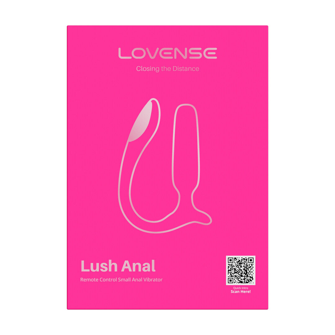Lush Anal - Remote Controlled Small Anal Vibrator - Pink