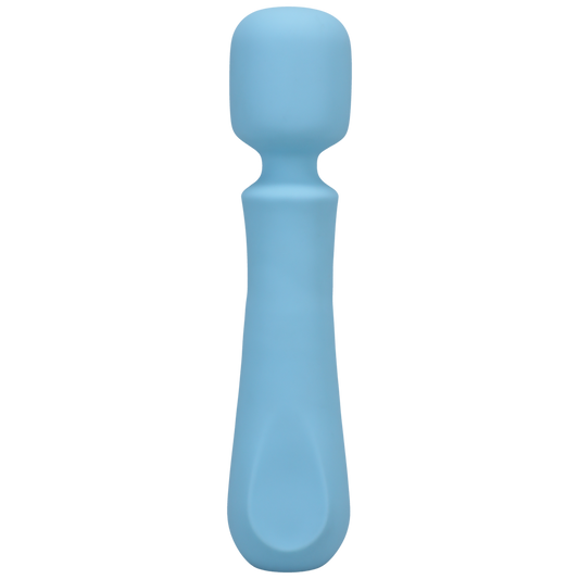 Euphoria - Rechargeable Silicone Wand Vibe - Blue