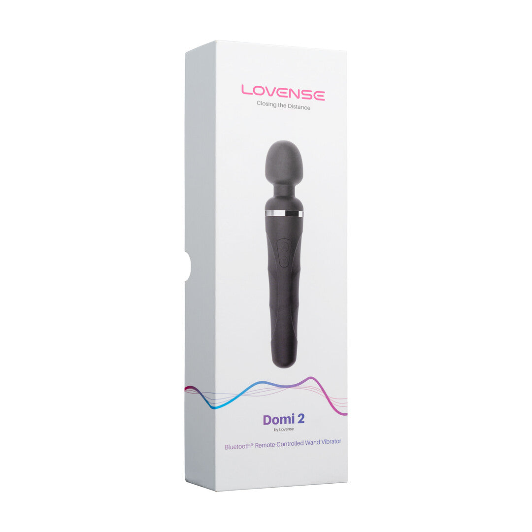 Domi 2 - Bluetooth App-controlled Mini Wand Massager - Black