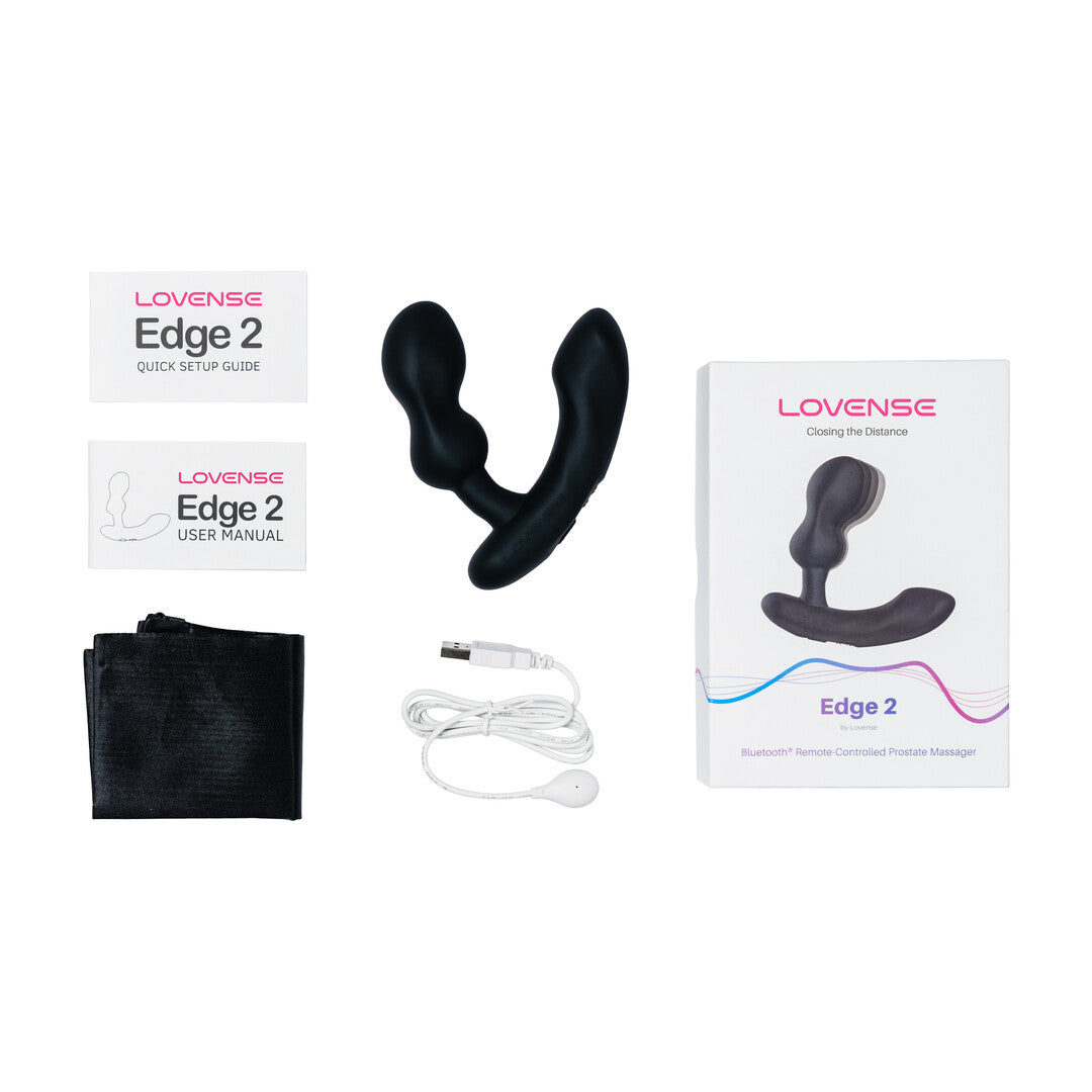 Edge 2 - Adjustable Dual-motor App-controlled Prostate Massager - Black