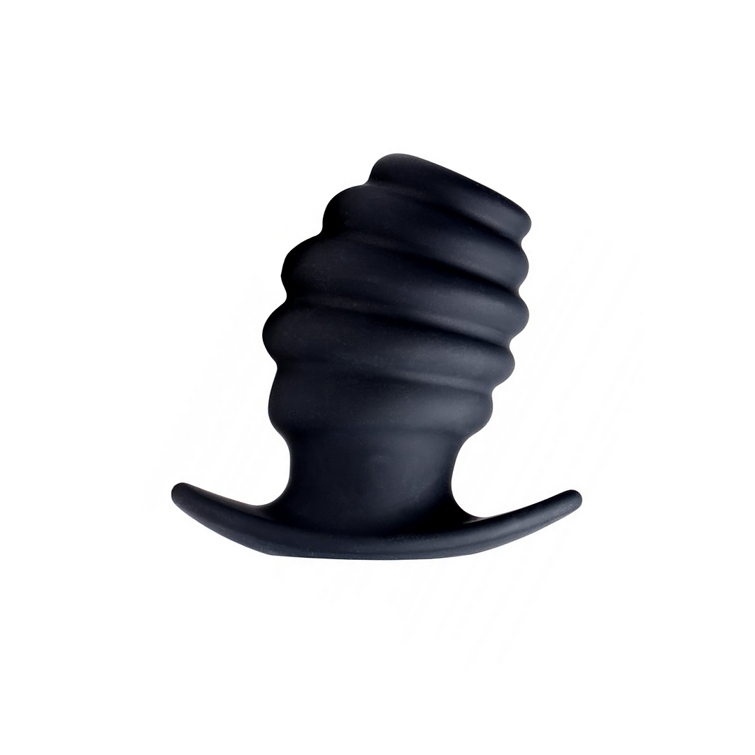 Hive Ass Tunnel - Silicone Ribbed Hollow Anal Plug - Large