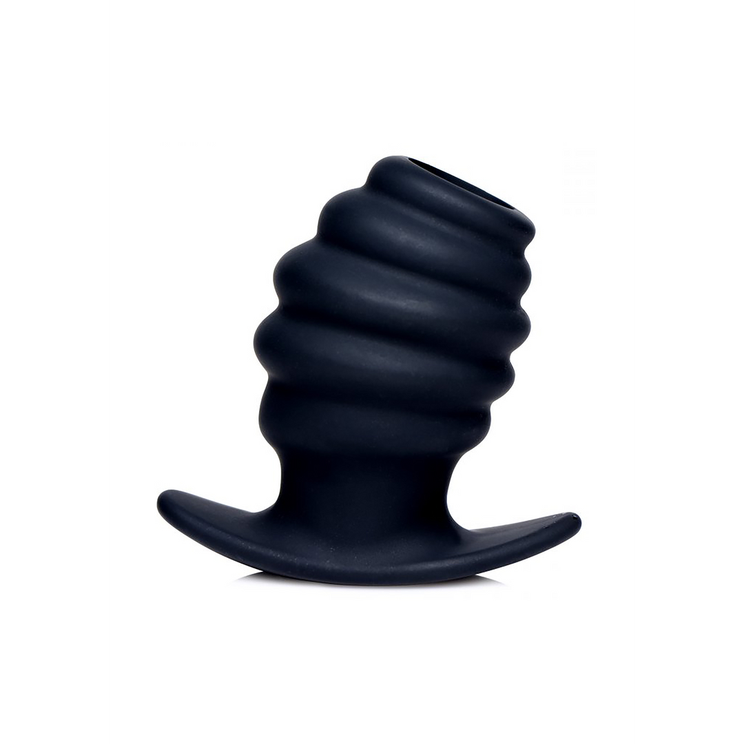 Hive Ass Tunnel - Silicone Ribbed Hollow Anal Plug - Large