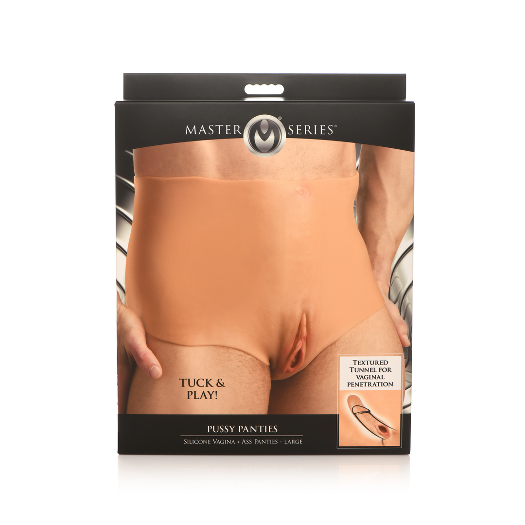 Pussy Panties - Silicone Vagina and Ass Panties