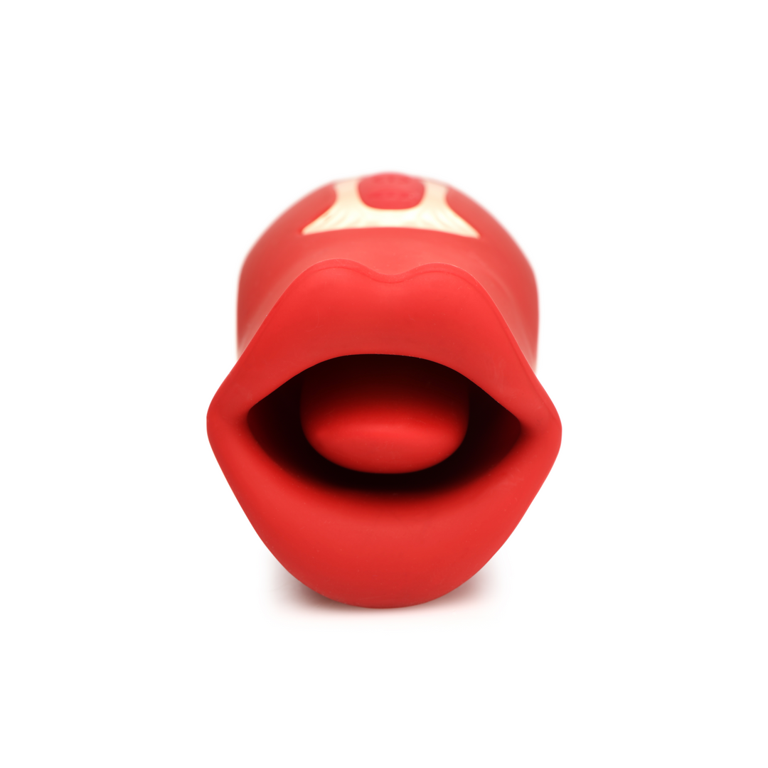 Kiss and Tell - Silicone Kissing and Vibrating Clitoral Stimulator - Red