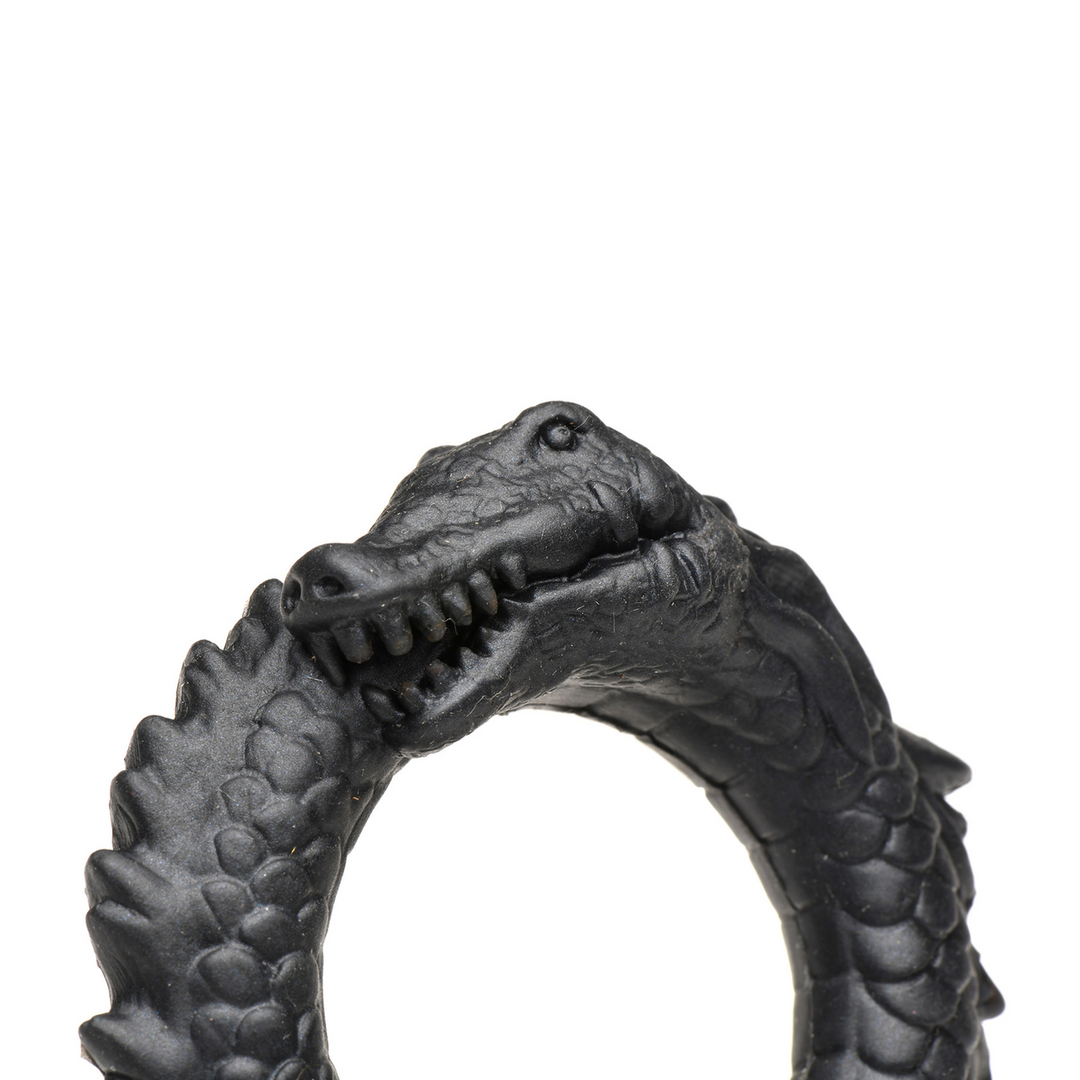 Black Caiman - Silicone Cock Ring - Black