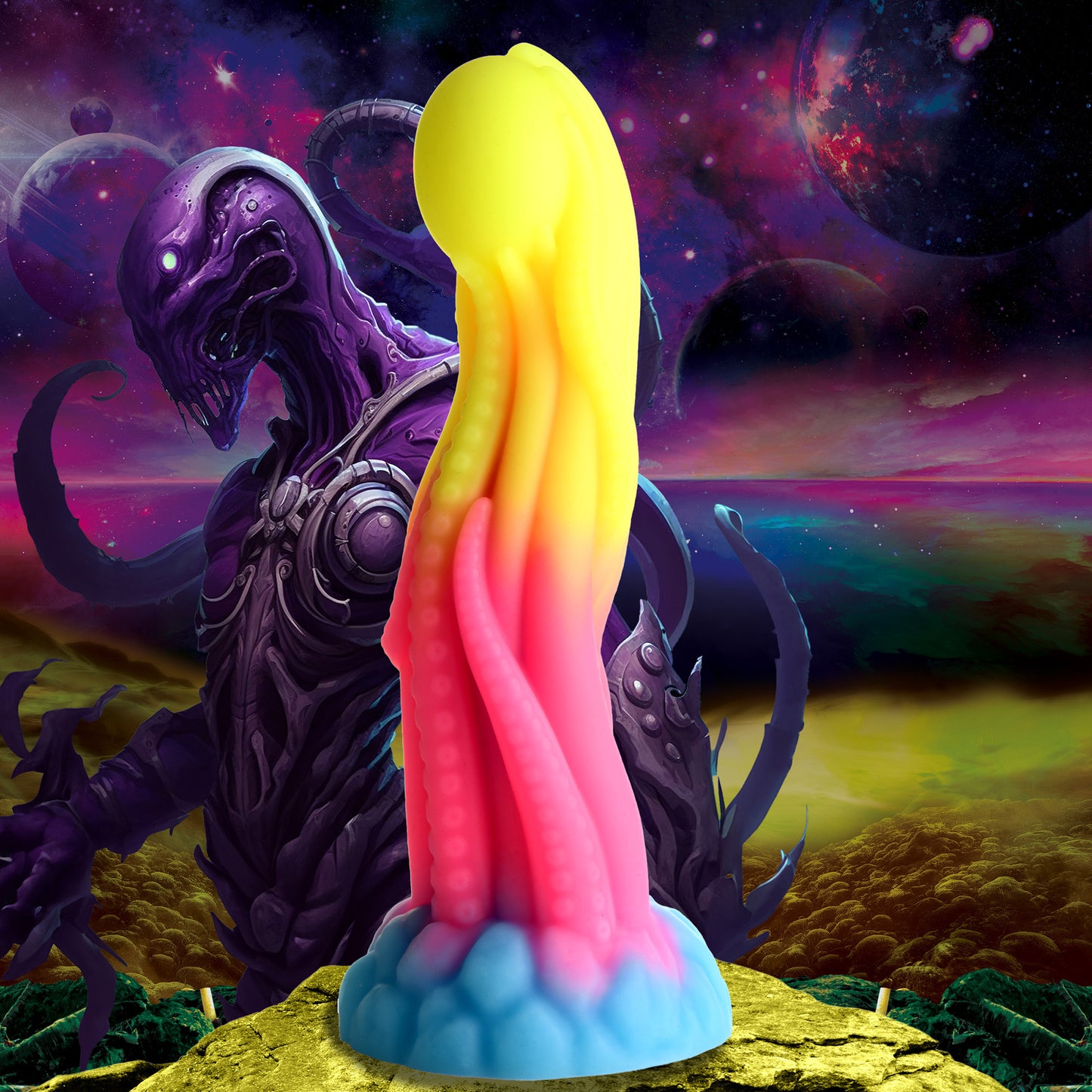 Tenta Glow - Glow-in-the-Dark Silicone Dildo