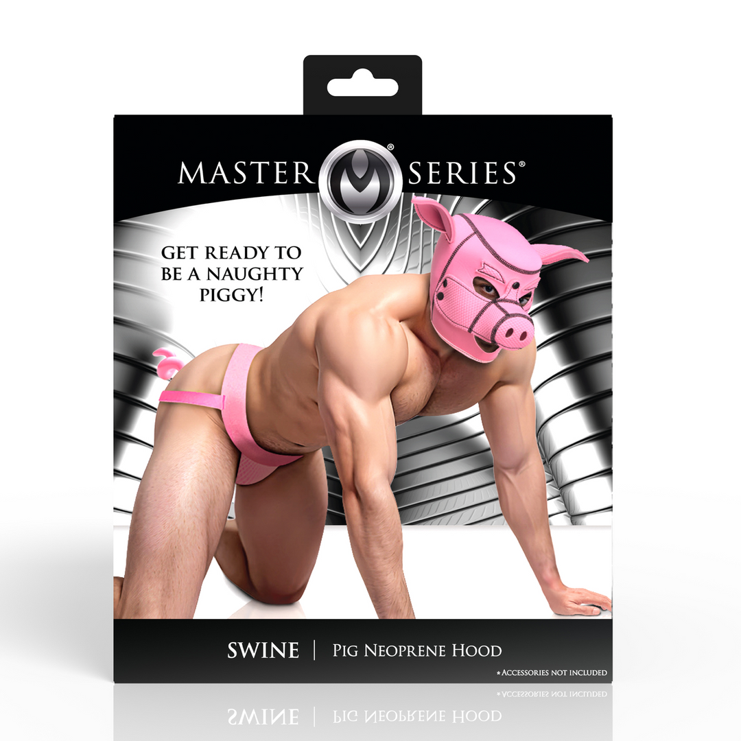 Swine - Pig Neoprene Hood - Pink