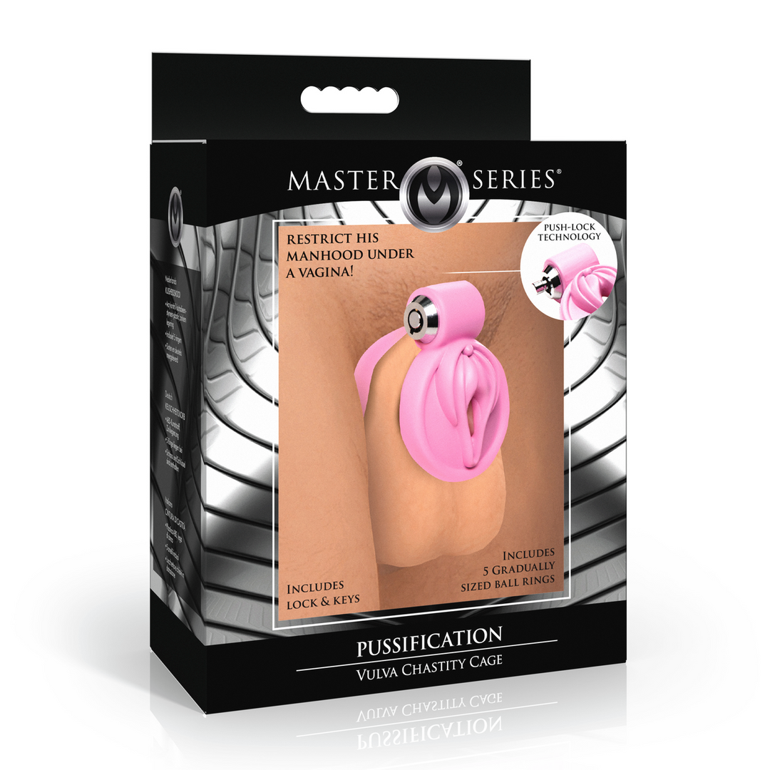 Pussification - Vulva Chastity Cage - Pink