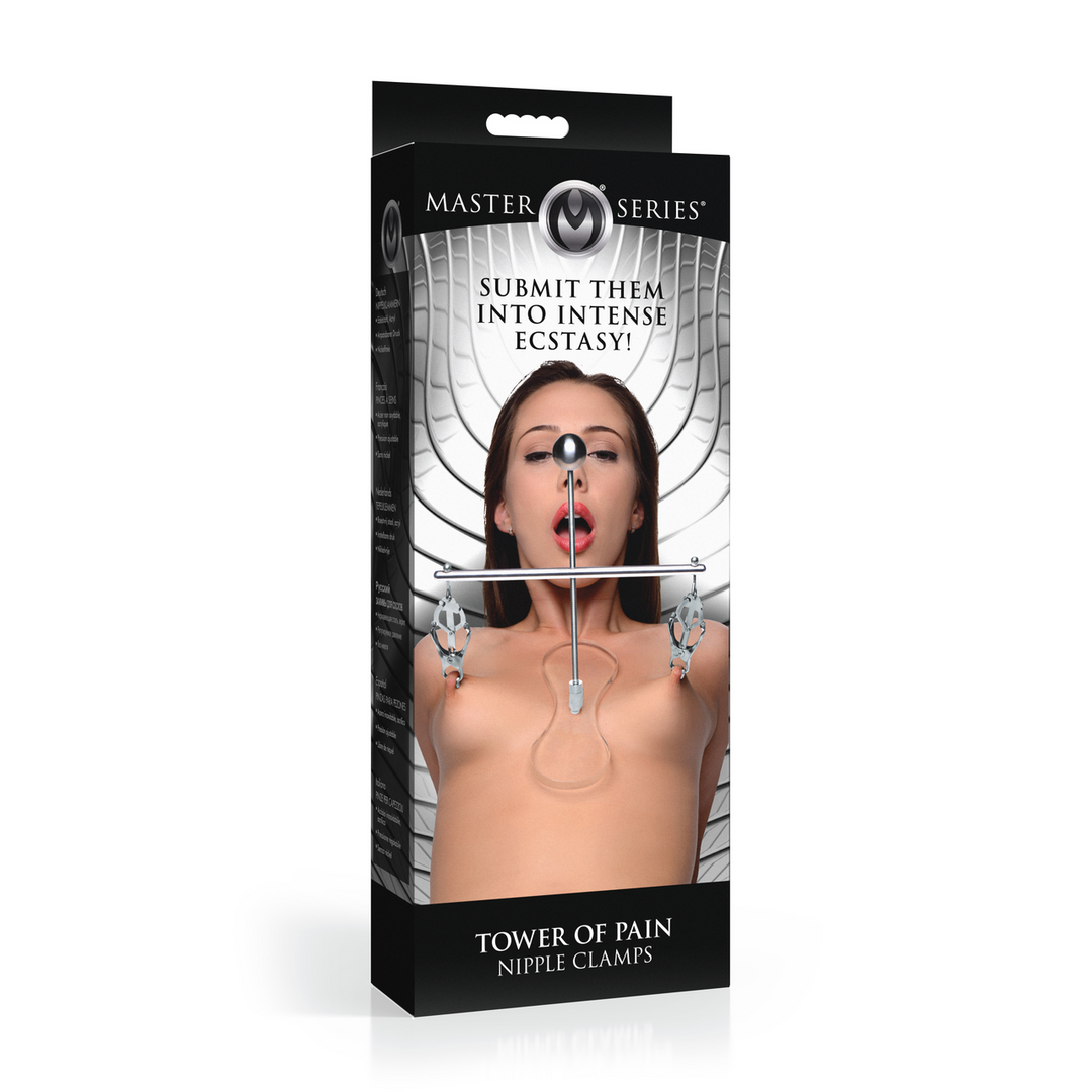 Tower of Pain - Nipple Clamps - Silver