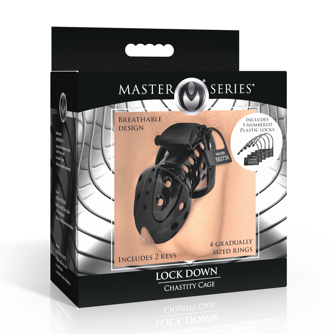 Lock Down - Chastity Cage - Black