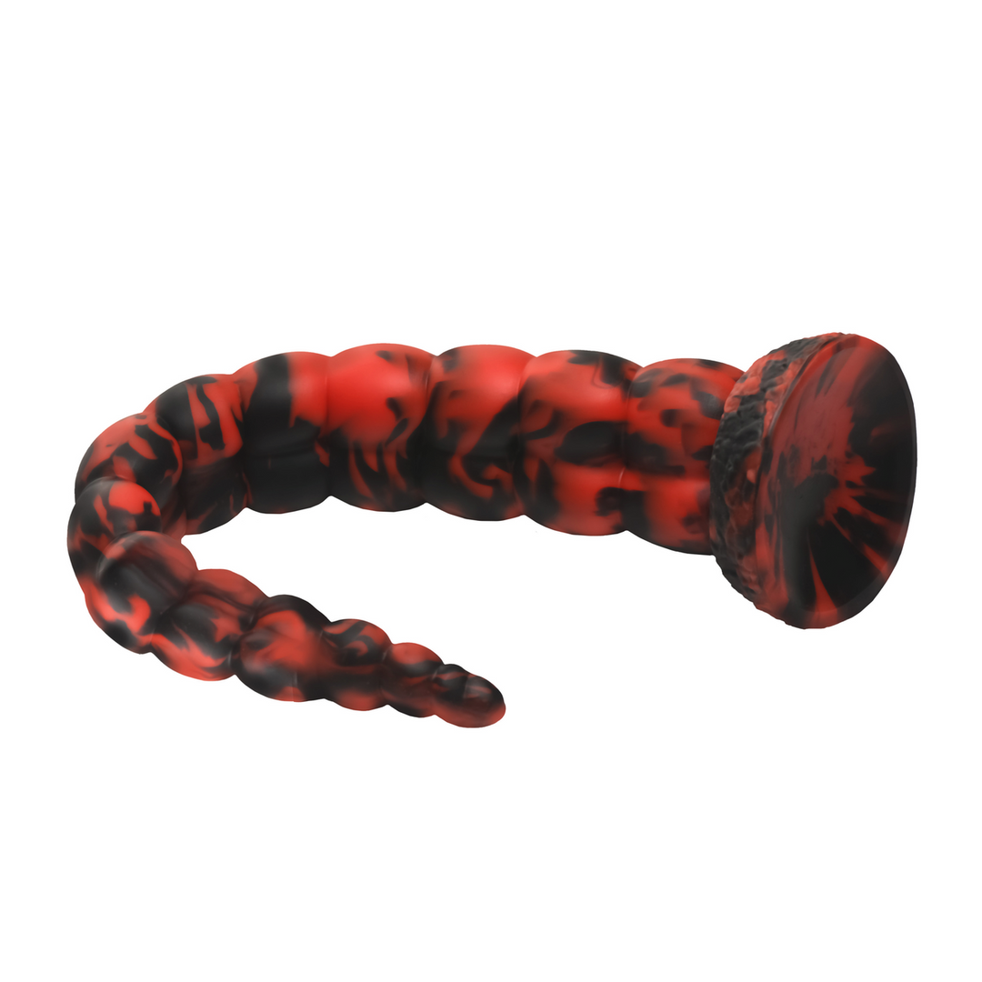 Stinger - Silicone Dildo - Red/Black