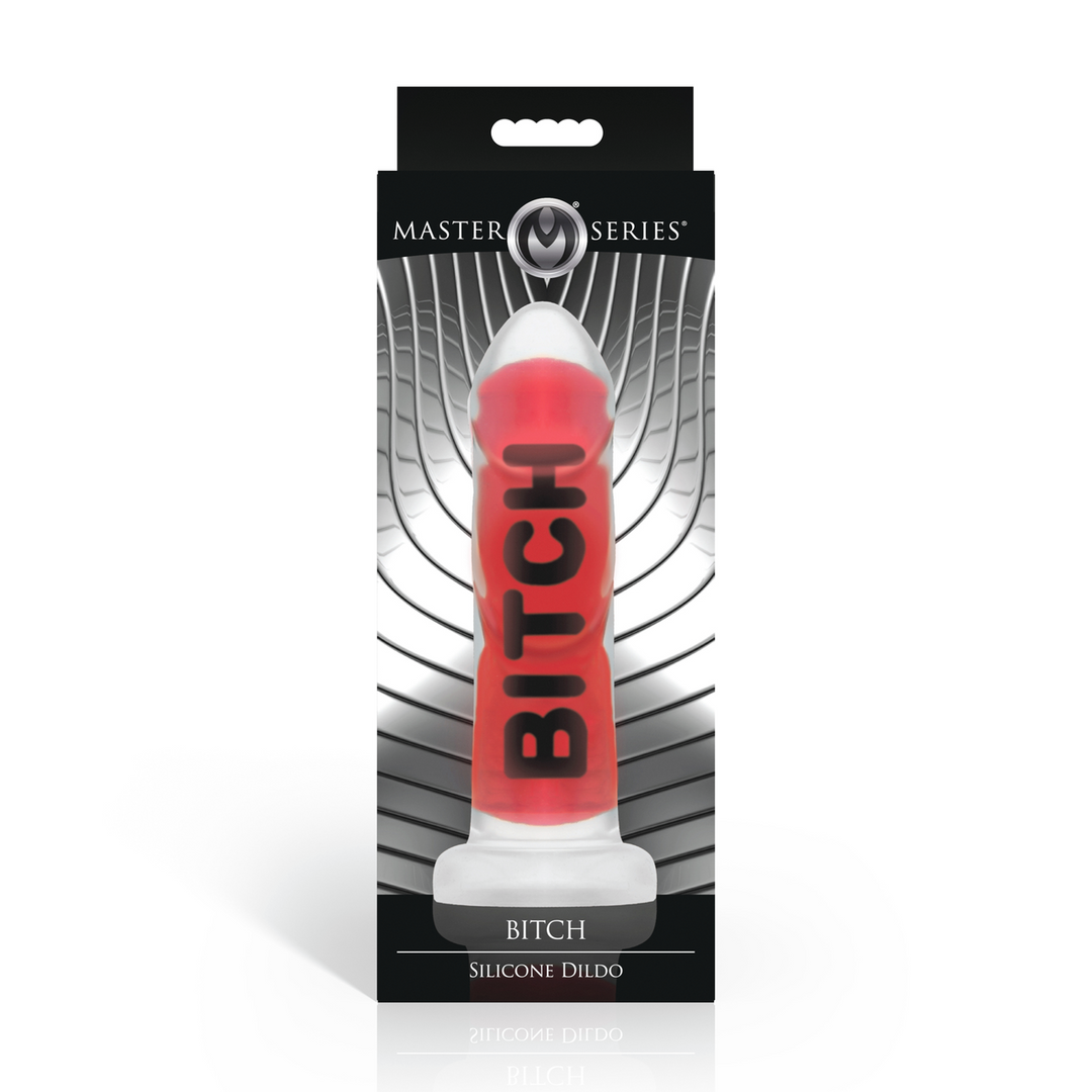 BITCH - Silicone Dildo - Red