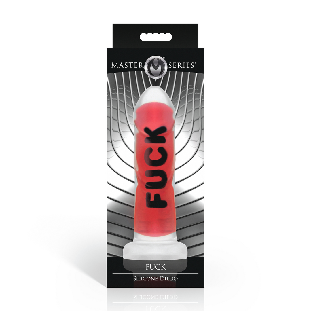 FUCK - Silicone Dildo - Red