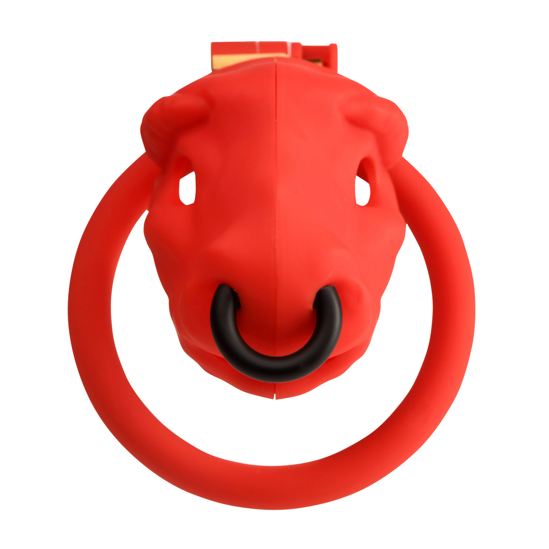 Bull - Chastity Cage - Red