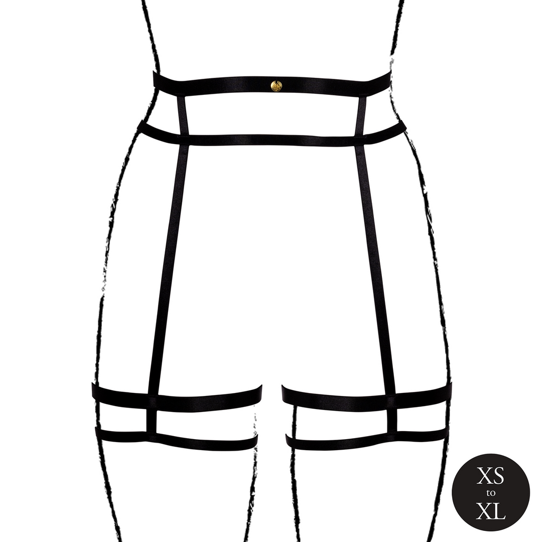 Double Strap Garter Belt with Adjustable Sliders