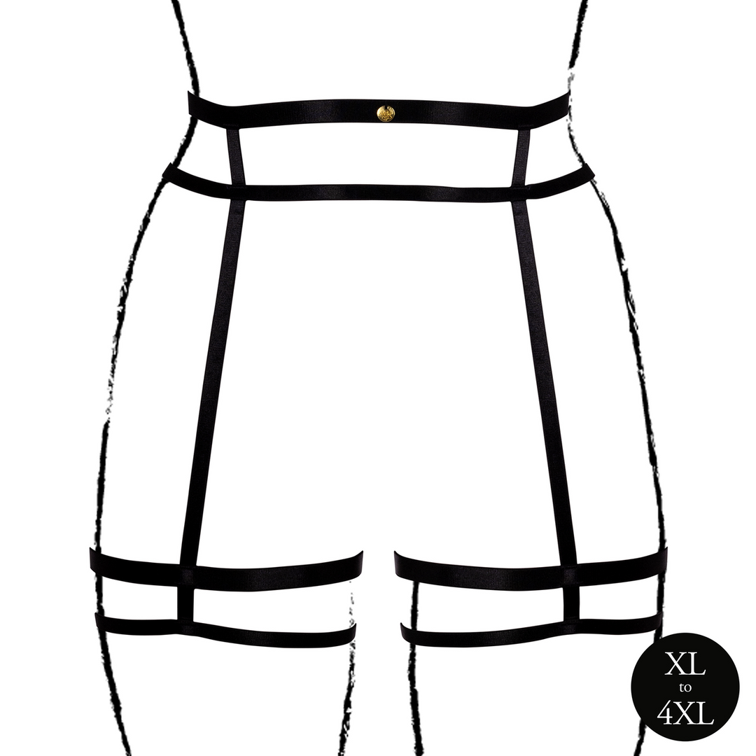 Double Strap Garter Belt with Adjustable Sliders