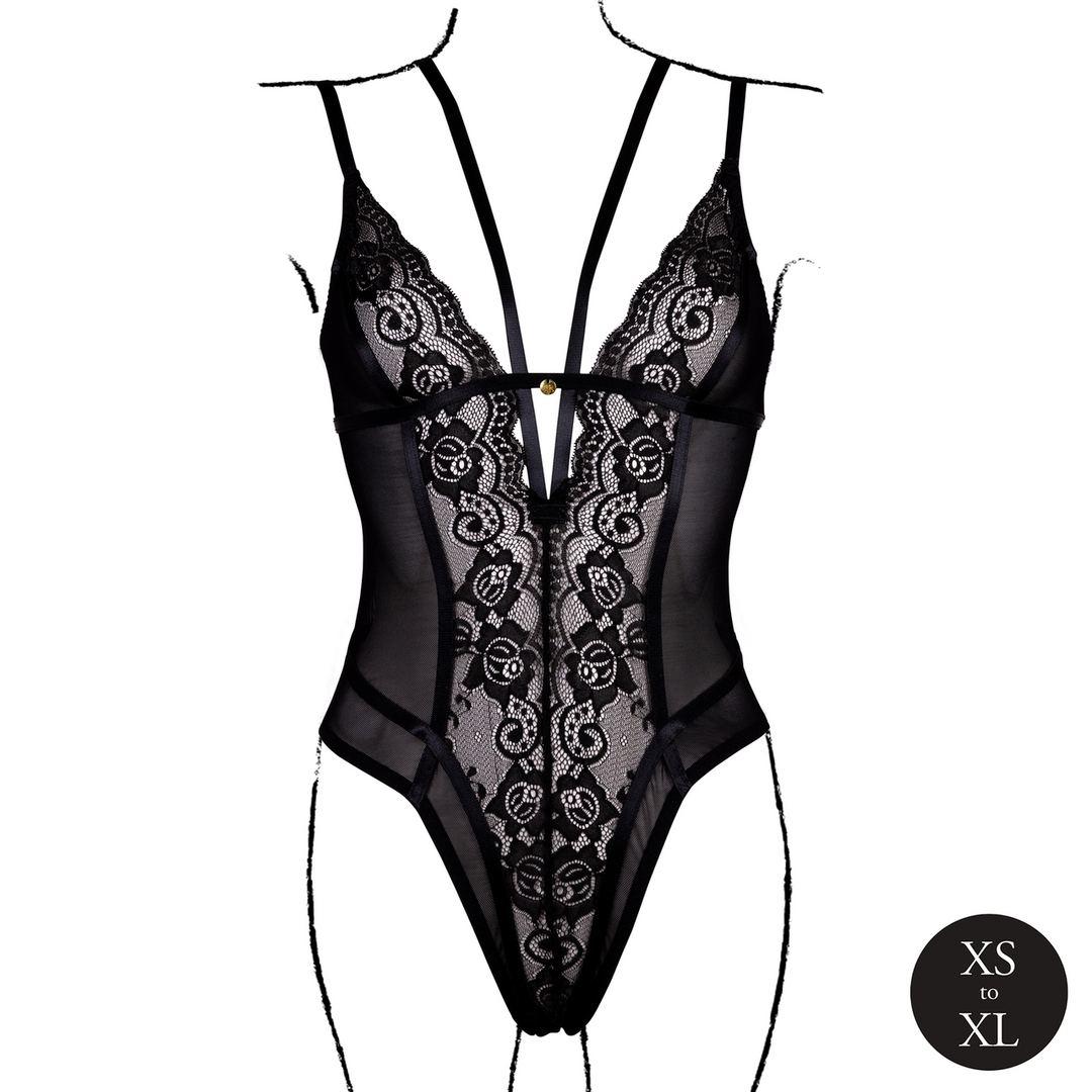 Wireless Lace Bodysuit with Adjustable Sliders