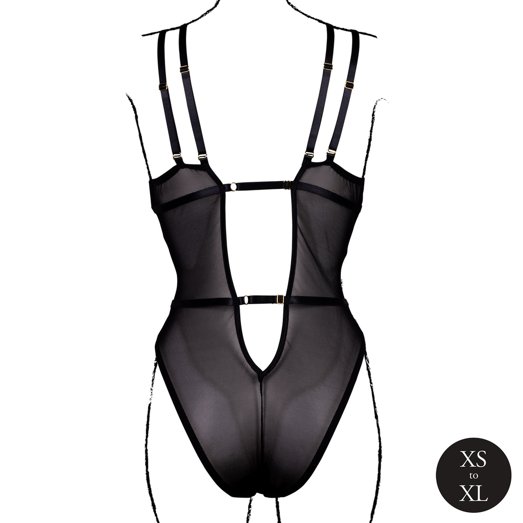 Wireless Lace Bodysuit with Adjustable Sliders