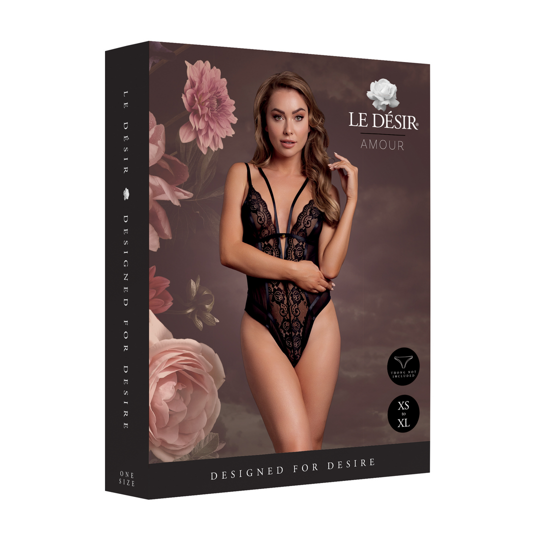 Wireless Lace Bodysuit with Adjustable Sliders