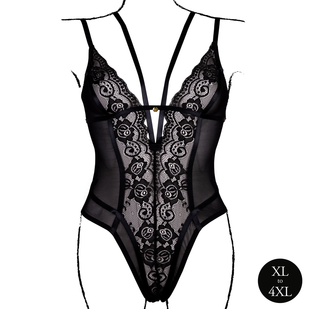 Wireless Lace Bodysuit with Adjustable Sliders