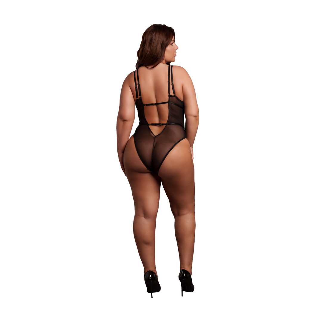 Wireless Lace Bodysuit with Adjustable Sliders