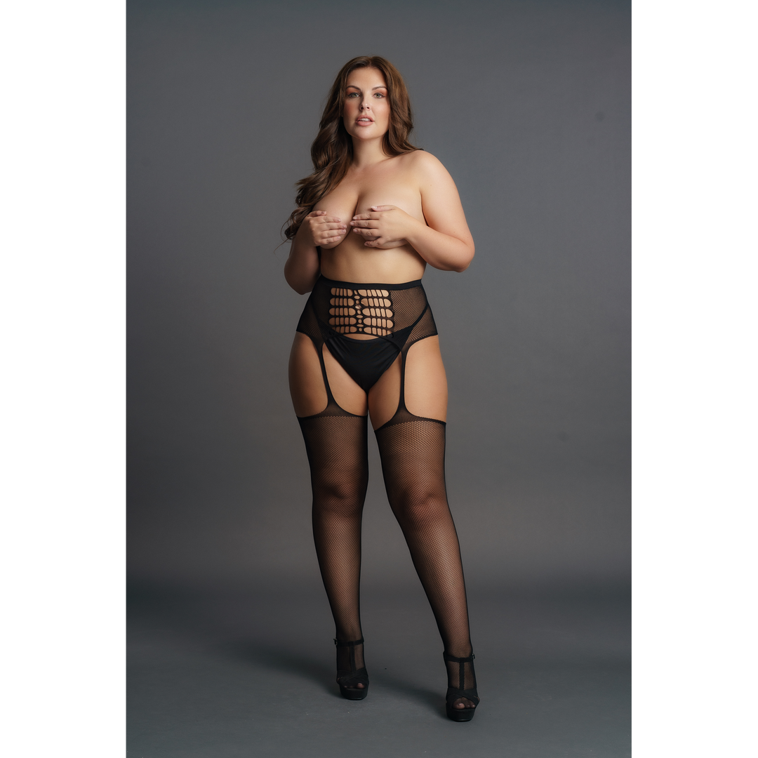 High-Waist Garterbelt Stockings