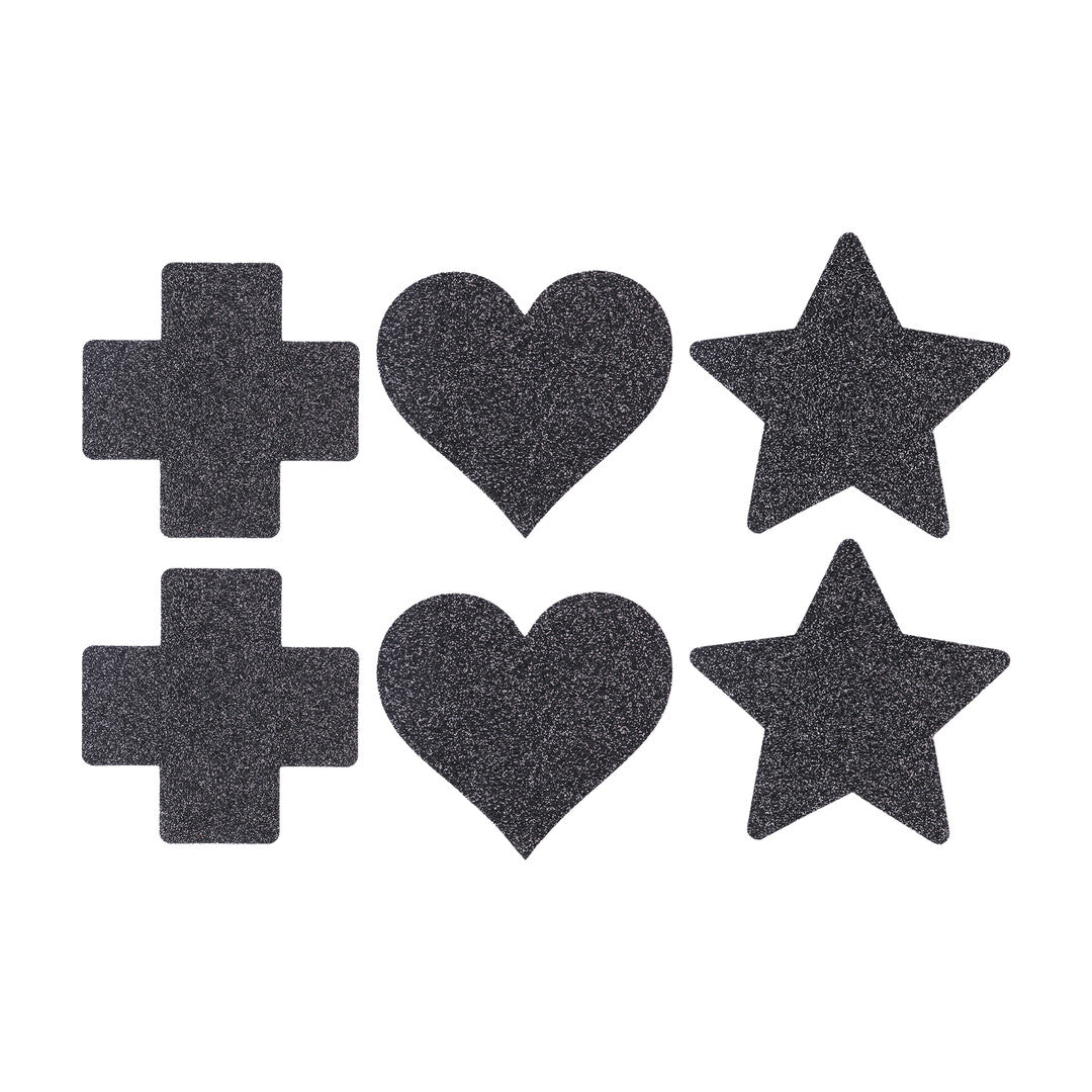 Nipple Cover Set - Cross Star Heart