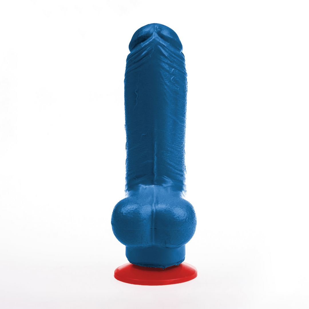 Tyr M - Realistic Dildo with Balls - 5.1 / 13 cm - Blue