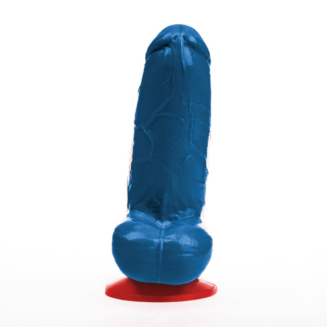 Freyr S - Realistic Dildo with Balls - 4.7 / 12 cm - Blue