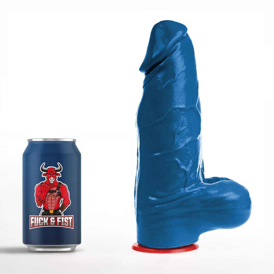 Freyr L - Realistic Dildo with Balls - 7.1 / 18 cm - Blue