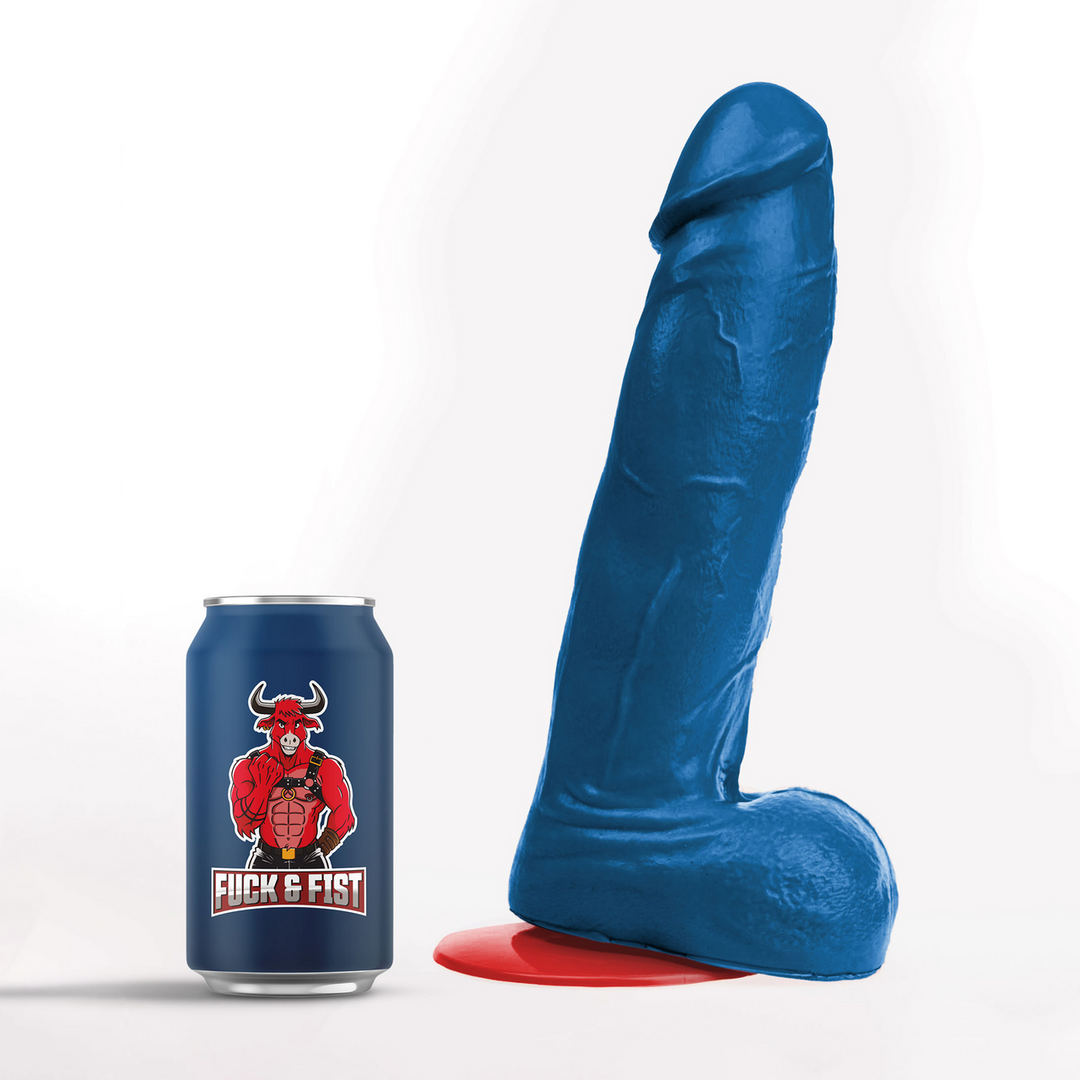 Hoenir XL - Realistic Dildo with Balls - 9 / 23 cm - Blue