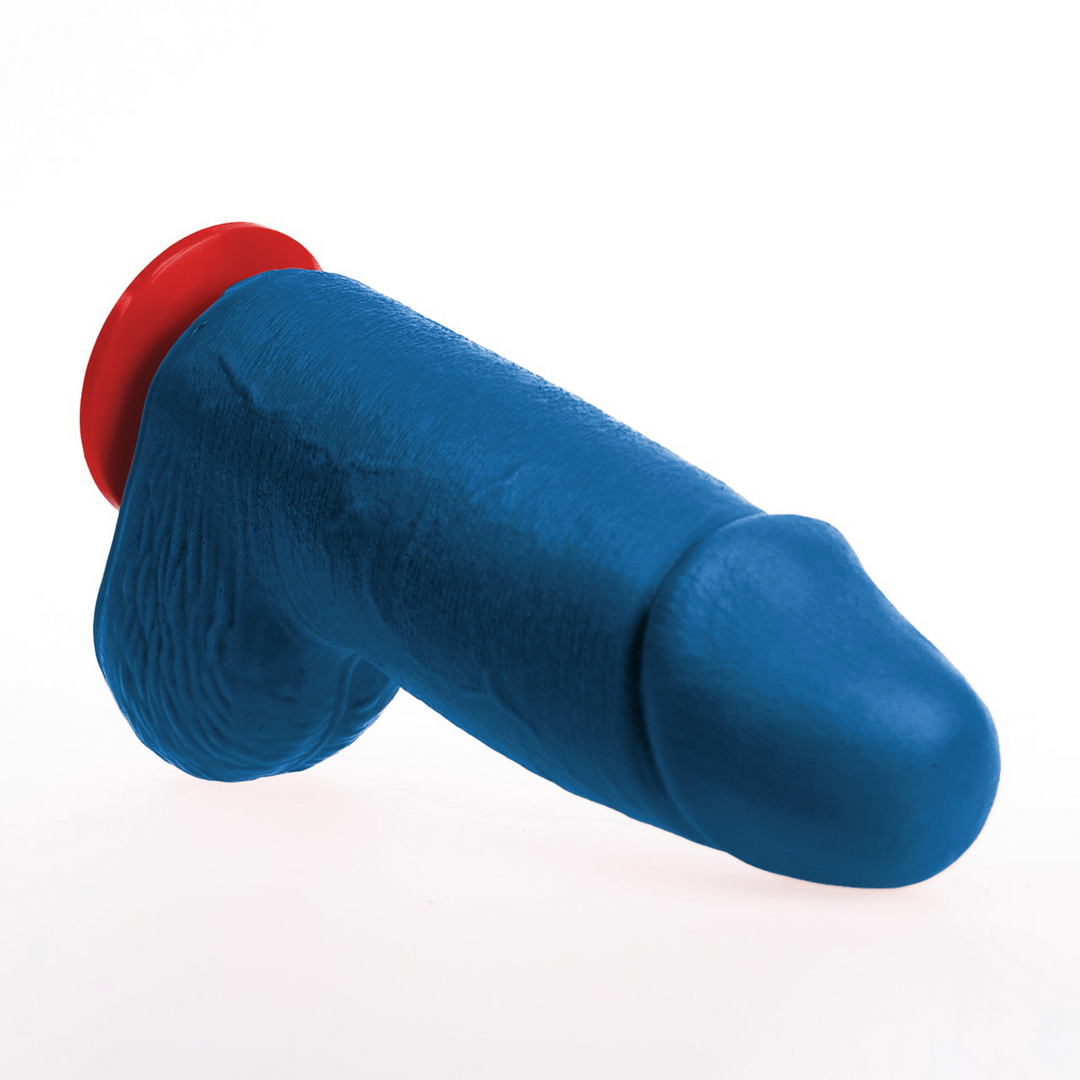Dagr M - Realistic Thick Dildo with Balls - 5.7 / 14,5 cm - Blue